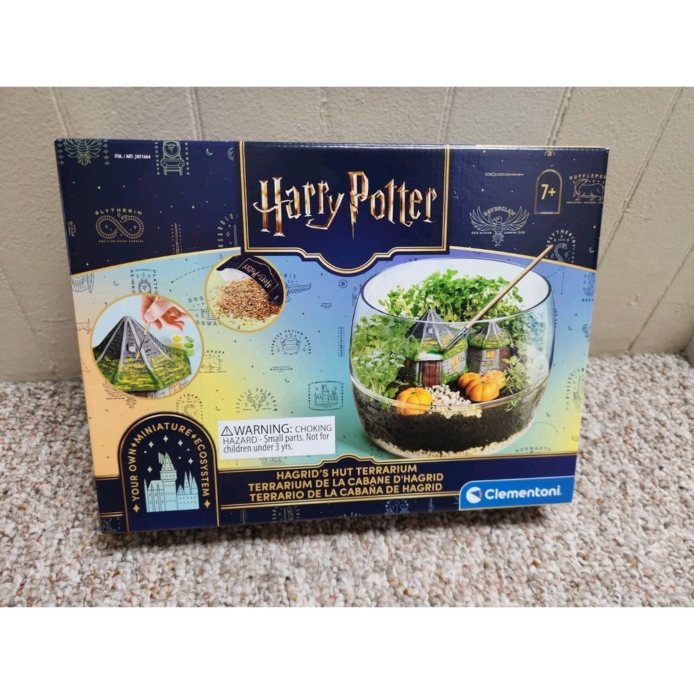 Harry Potter Hagrid's Hut Terrarium Kit Clementoni Mini Ecosystem NEW